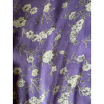 Ulla Johnson  Dress Womens 2 Purple Floral Silk Ruffle Tiered Hem Midi Boho Photo 2