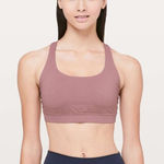 Lululemon Energy Sports Bra in Spanish Rose Red Size 6 Photo 0