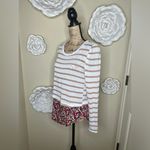 Anthropologie Postmark Ginny Layered Blouse Sweater Cream & Floral Print… Photo 5