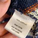 One World  Sweater Women's Size Large hooded cardigan Aztec open front knit Photo 3