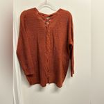 Sweet Wanderer Women's Rust Sweater with Laced Back Photo 1