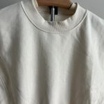 Wild Fable  Women's Cream Cropped Crewneck Pullover Sweatshirt - Size XXS - NWT Photo 5