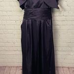 David's Bridal Purple Strapless Formal Dress with Jacket Size 10/12 column Photo 6