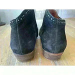 Lucky Brand Women's Sz 8 Benna Black Studded Suede Ankle Boots Bootie Photo 6