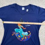 Disney Jasmine Magic Carpet Ride V Neck T Shirt Navy Blue Women's XXL Photo 5