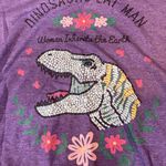 Gildan  Purple Women's Dinosaur Tee Photo 1