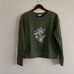 Pact NWT  Harvest‎ Your Happiness Green Graphic Crewneck Small Photo 1