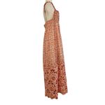 Anthropologie  Babydoll Sweetheart Maxi Dress Floral Eyelet Cut Out Hem Sz XL NEW Photo 4