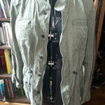 Loft  S military green cargo normcore drawstring waist jacket Photo 0