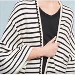 Anthropologie The‎ Korner oversized black white striped cardigan One size Size undefined Photo 1