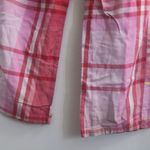 PINK - Victoria's Secret  distressed ripped plaid pj pajamas pants in pink and red size XS. Photo 8
