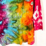 Massimo Dutti Small Top Handmade Tie Dye Linen Rainbow Festival Boho Pride 382 Photo 6