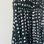 Kelly Wearstler Black White Sleeveless Polka Dot A Line Silk Mini Dress S Photo 3