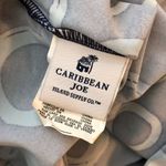 Caribbean Joe Tankini Top Molded Cups Geometric Circles Navy Blue 10 Photo 2