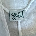 Oh My Gauze Cotton Midi Dress Size 1 S/M White Boho Lagenlook Beachy Coastal Size M Photo 3