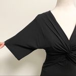 Nicole Miller  V Neck Dolman Short Sleeve Cinching Photo 3