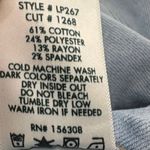 Letter To Juliet Womens Sicily Scissor Cut Jeans Cropped Flare Mid Rise Size 24 Blue Photo 3