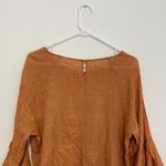 LC Lauren Conrad  Plus Size Slit Back Mini Heart Blouse Orange Bell Sleeve Boho Photo 11