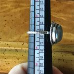 Natural Labradorite Sterling Silver Solitaire Ring Size 7 Orange Photo 3