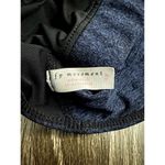 Free People Movement High Neck Sports Bra Womens Small Blue Criss-Cross Back Photo 4