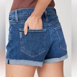 Paige  Jimmy Jimmy Denim Jean Shorts Women's 29 Rolled Cuff Cutoffs Medium Wash Photo 7