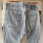 Levi's Vintage Levi’s 505 Light Wash Distressed Zip Fly Straight Leg Jeans Size 32 x 30 Photo 2