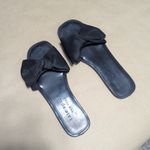 Kate Spade New York Bikini Bow Sandals Slide Slip On Black Womens 9.5 Summer Photo 1