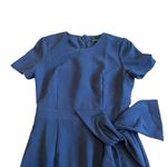 Black Halo  Harbor Sheath Dress Pacific Blue Luxury Bow Fitted Size 0 Womens NWT Photo 2