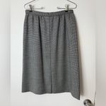 Pendleton vintage black and white houndstooth wool pencil skirt. S Photo 4