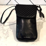Vera Bradley  Crossbody Cellphone Leather Gallatin Carson Carryall Black RFID Photo 0