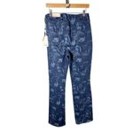 NYDJ Slim Bootcut Jeans Size 10 Bishop Floral Multi Laser Lift Tuck Technology Photo 2