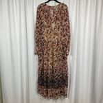 Free People Brown Floral See It Through Maxi Dress Sz.M NWT Photo 5