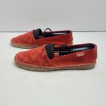 Coach  June Womens Espadrille Shoes Flats‎ Suede Monogram Moccasin Size 6M Photo 2