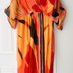Farm Rio Pleated Wrap Front Kaftan Dress, Size S Photo 4