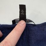 Eileen Fisher Blue Merino Alpaca Wool Tencel Blend Sweater Womens M Long Sleeve Photo 3