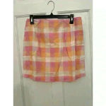 Charlie Holiday  Anthropologie Andrea Check Mini‎ Skirt size L/8 NWT Photo 1