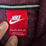 Nike  Womens Essential Vintage Full Zip Lightweight Hoodie Sweatshirt Burgundy XS Photo 3