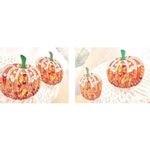 Pumpkin Earrings New Rhinestones Pierced Posts Thanksgiving Fall Festive Harvest Green Photo 10