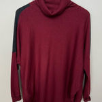 Lole  Wine Burgundy Color Block Turtleneck Sweater Split Hem Tunic Size Small Photo 0