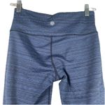 Athleta  Jacquard Chaturanga Leggings Pants Women's Sz S Blue Black Mid Rise Yoga Photo 2