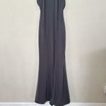 House Of CB  Juliette Shadow Halter Gown‎ gray Maxi gown NWOT size Large Photo 5