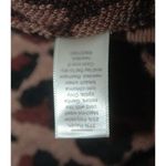 Cato Brown Leopard Animal Print Sweater Dress Size L Sexy Bodycon V-neck Stretch Photo 7