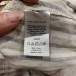 Lou & grey Size L Pants 36” 100% Linen Striped Ankle Cropped High Rise Women’s Photo 5