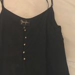 Yumi Kim black button silk cami tank Photo 4
