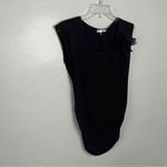 Lucy & Laurel  Black Tank Top with Floral Detail Photo 1