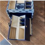 Travel Jewelry Case Luggage Look Blue Photo 2