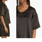 By Malene Birger Blouse Pilavis Satin Top Black Women EU 38 US 8 Boxy NEW $350 Size M Photo 2