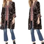 Johnny Was Embroidered Ravi silk blend Velvet Jacket/Kimono NWT (oversized) Photo 5