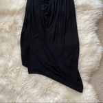 A New Day  Womens Black Tank Dress Ruched Side Asymmetrical Hem size xs Photo 6