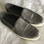 Vince Metallic Shiny Gray Silver Slip On Shoes 9.5M Photo 0